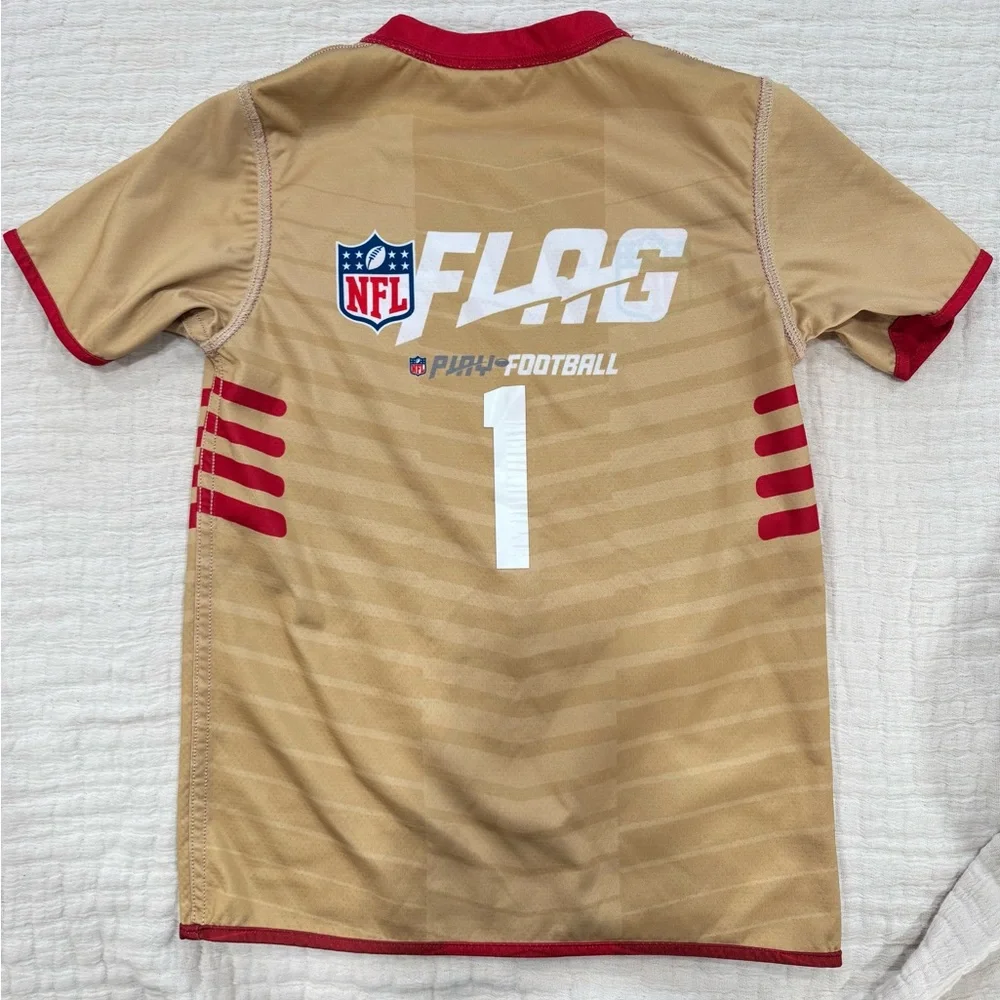 🏈 Kids San Francisco‎ 49ers Reversible NFL Flag Football Jersey – Size L Youth